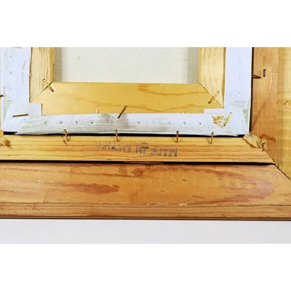 Robert Cox 14x15" Signed Oil Painting Pink Rose Bouquet Vintage Floral Art - Picture 8 of 10